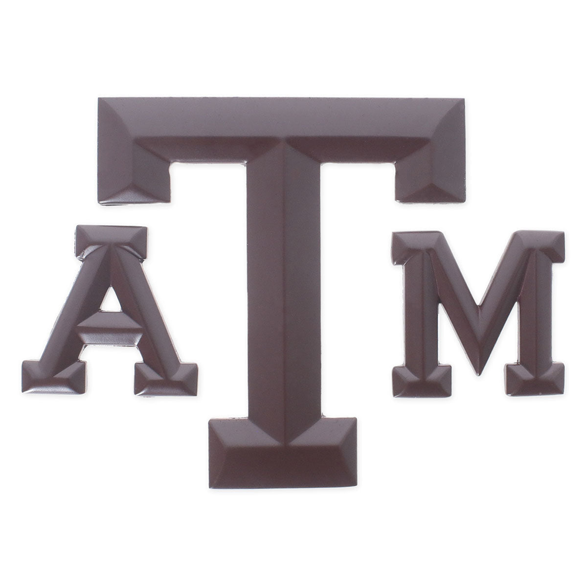 Texas A&M Matte Maroon Block Emblem