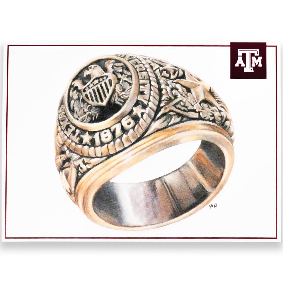 Texas A&M Aggie Ring Postcard