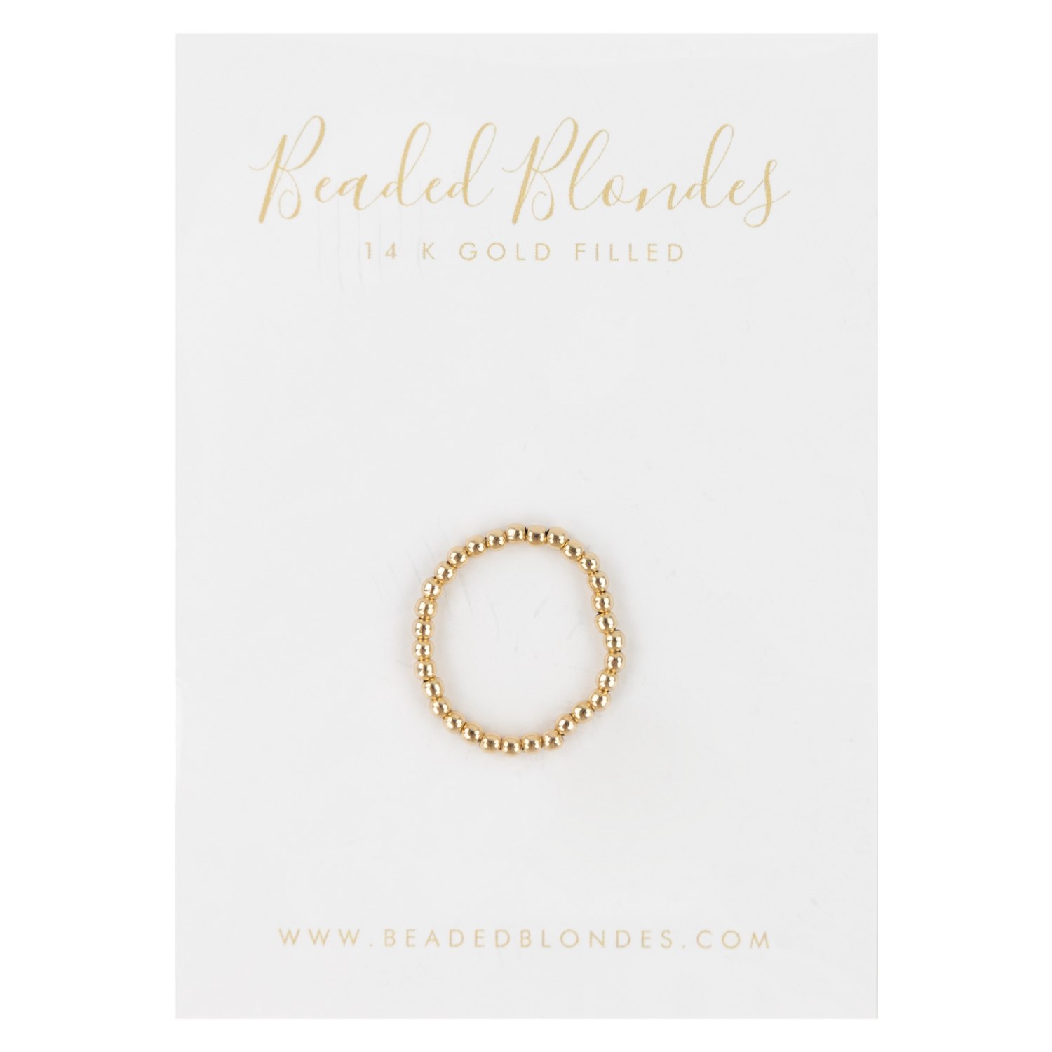 Lexi Beaded Blondes Band Ring