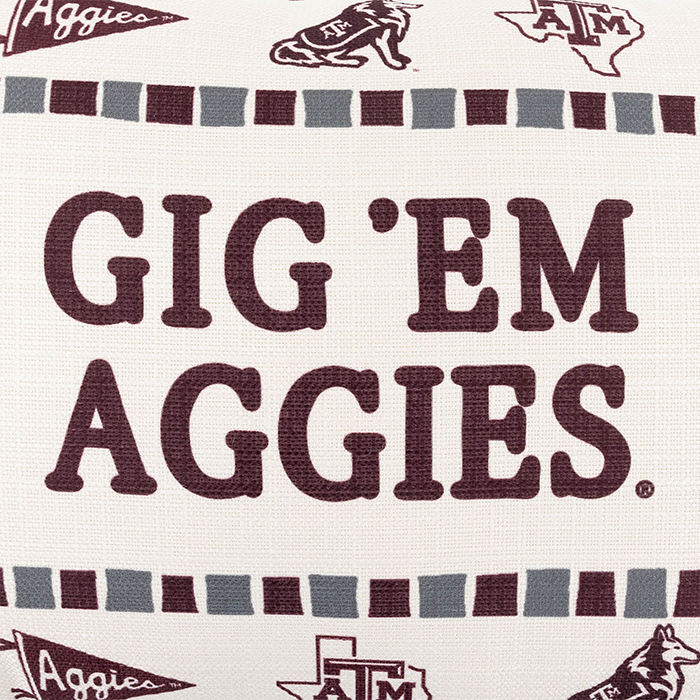 Gig 'Em Aggies Little Birdie Icon Pillow