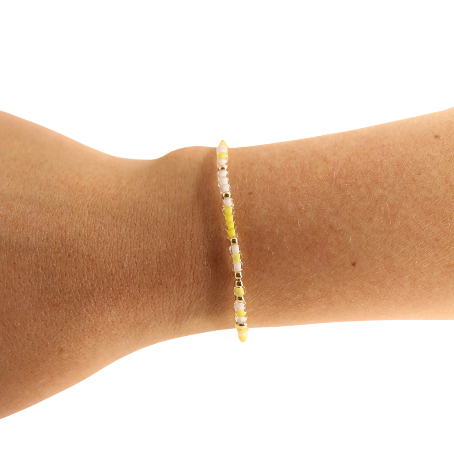 Beaded Blondes Butter Yellow Sprinkle Bracelet