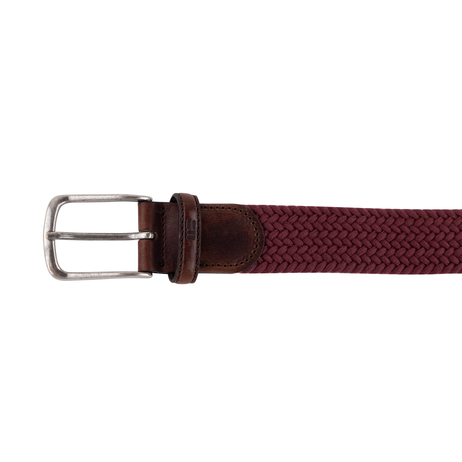 Maroon Miguel Bellido Braided Belt