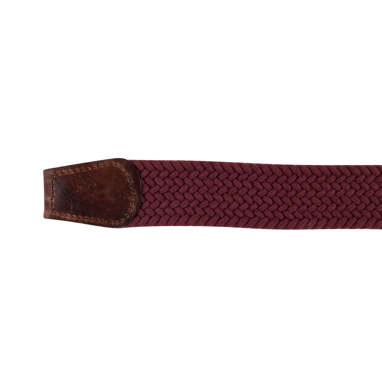 Maroon Miguel Bellido Braided Belt