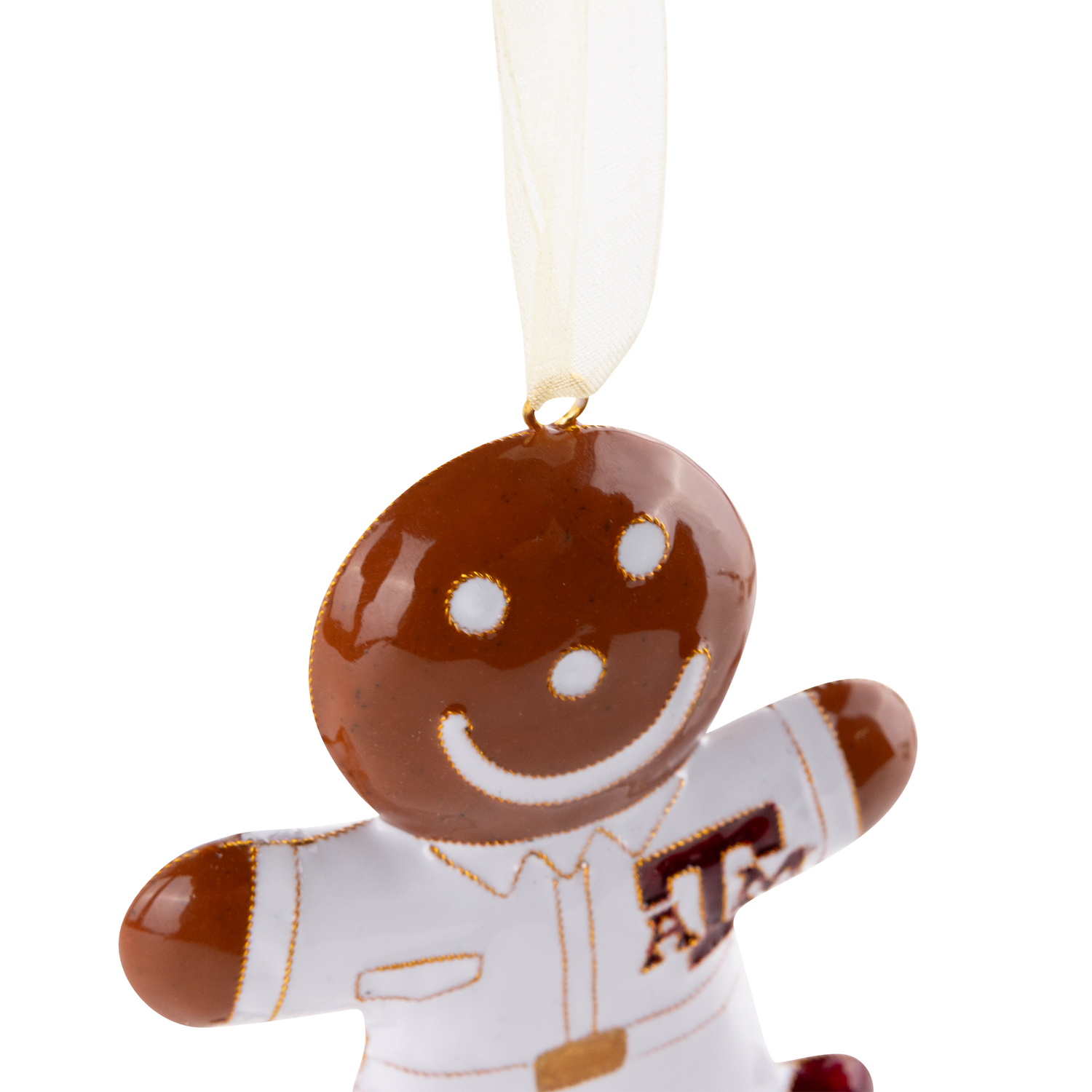 Texas A&M Gingerbread Yell Leader Ornament