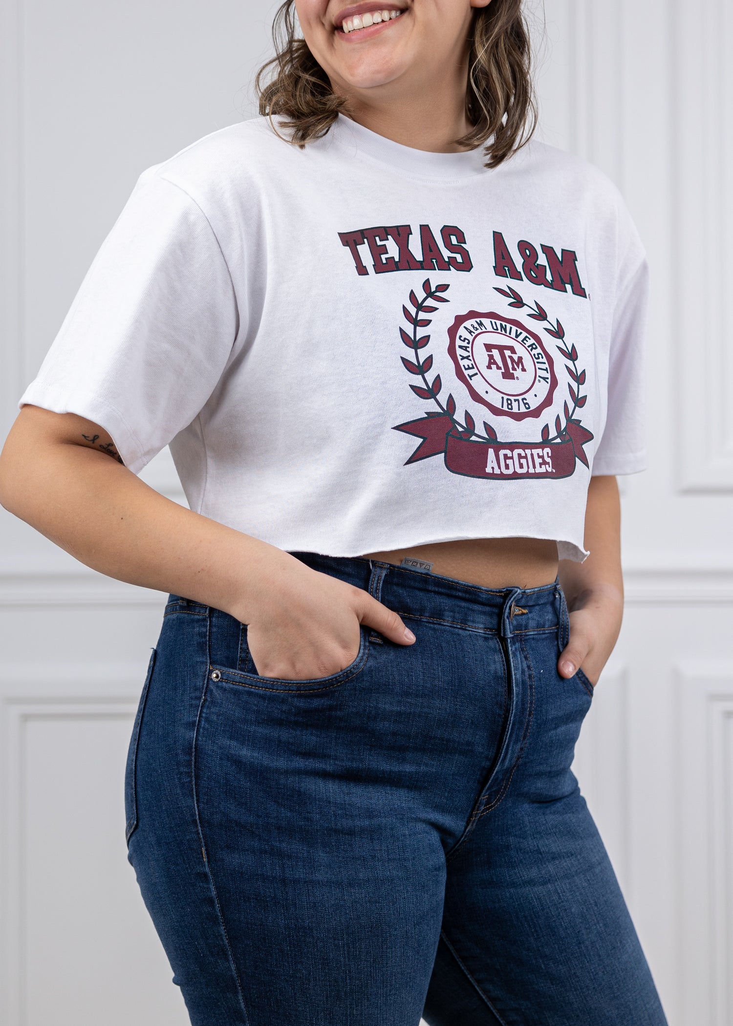 Texas A&M Seal Cut Off Crop Top