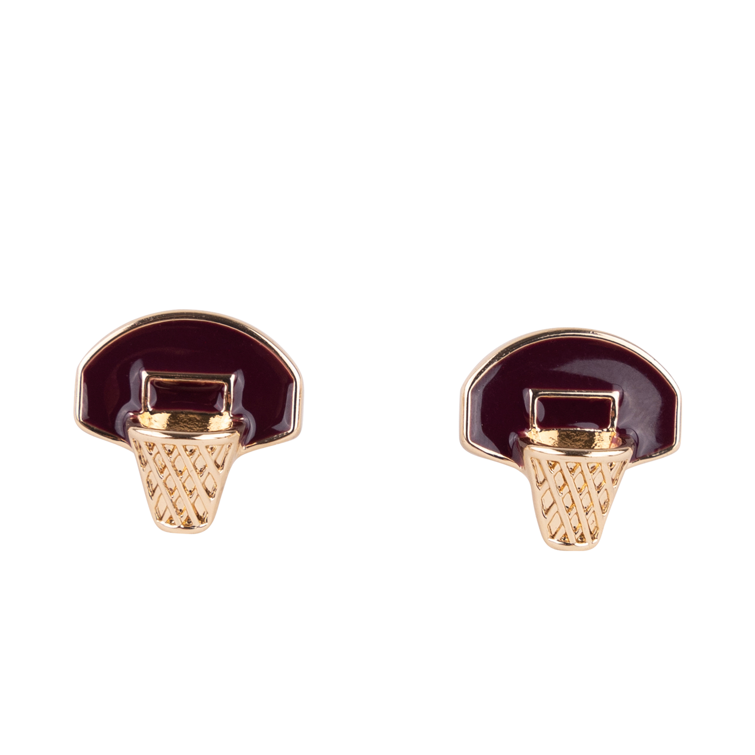 Texas A&M Basketball Hoops Stud Set