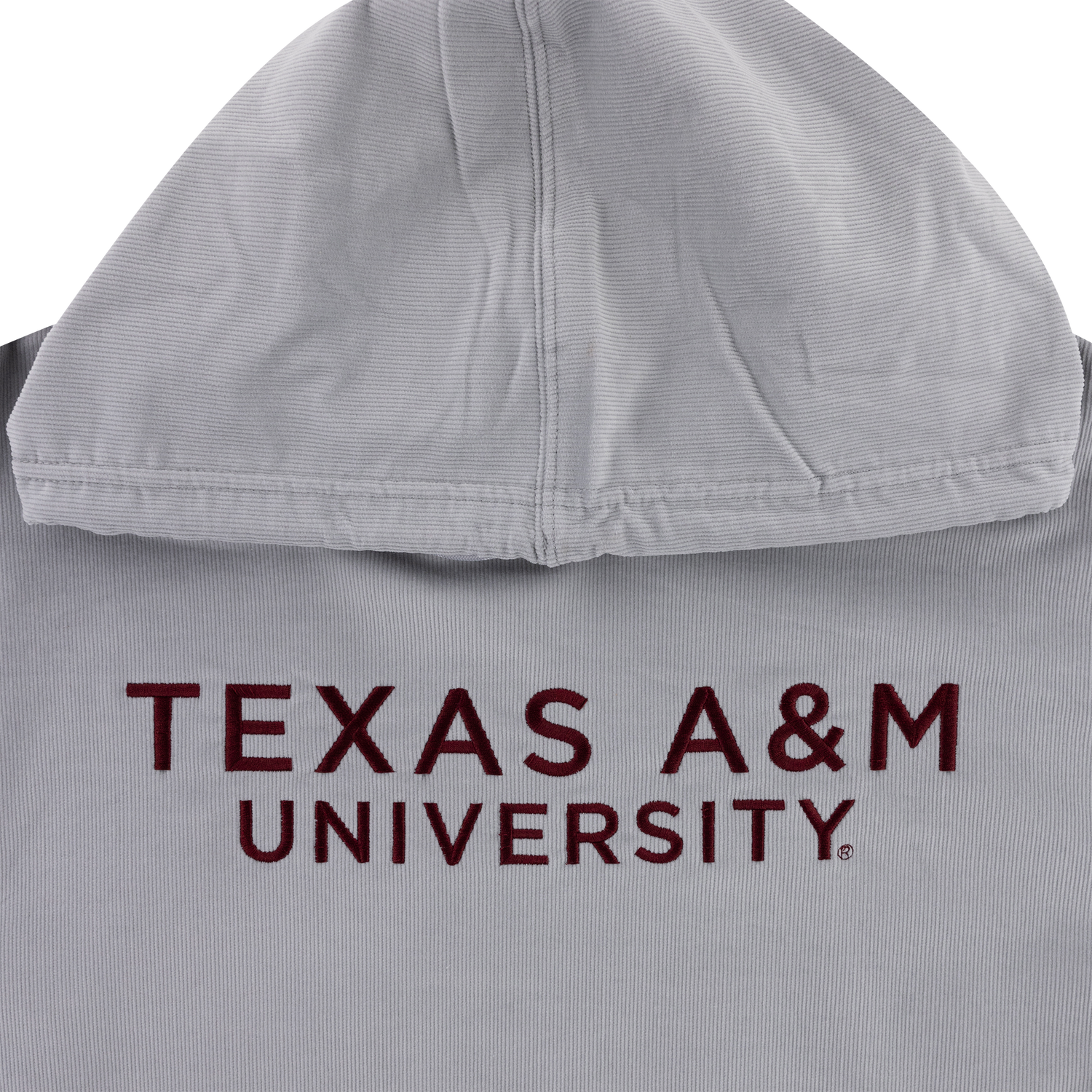 Texas A&M University Gray Corded Hoodie