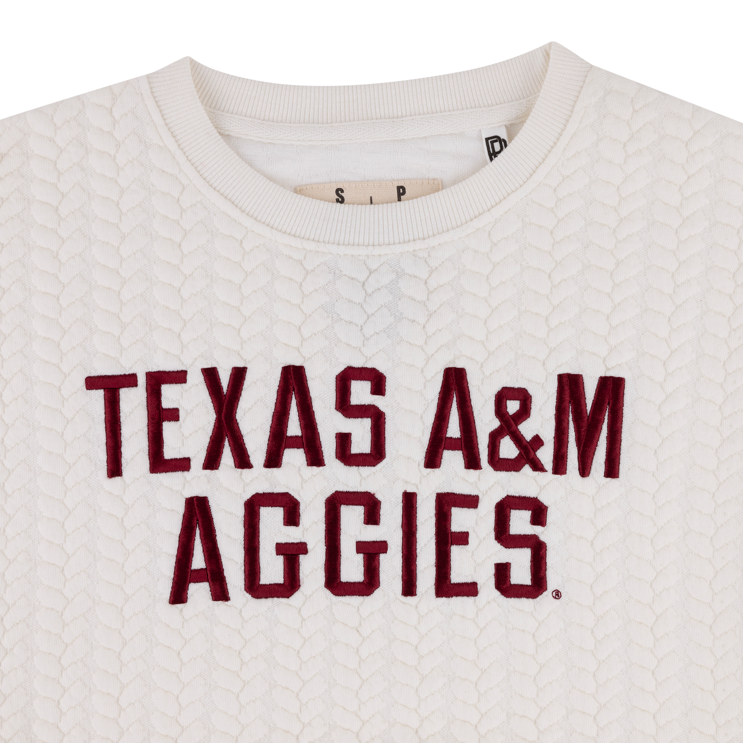 Texas A&M Aggies Roxbury Cable Knit Sweatshirt