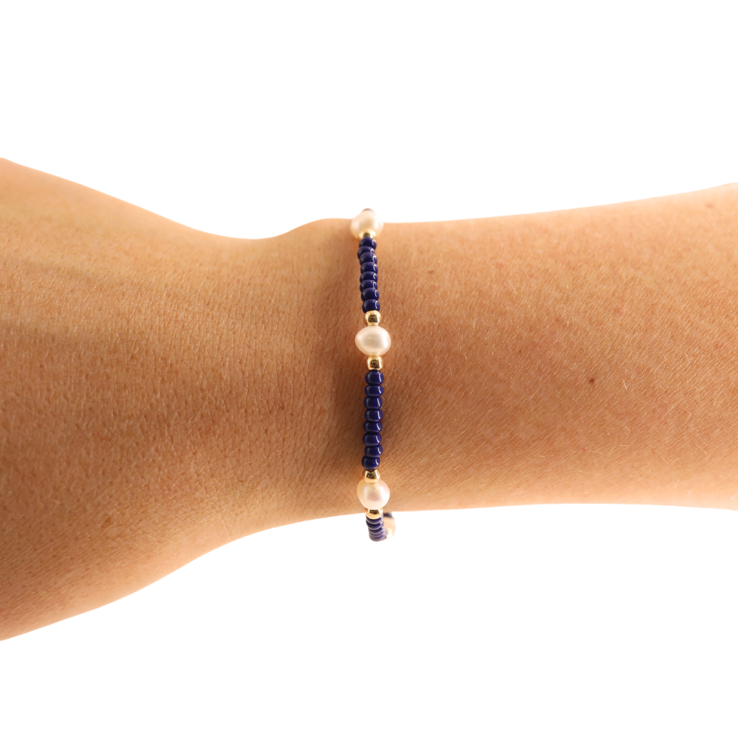 Beaded Blondes Black Pearl Bracelet