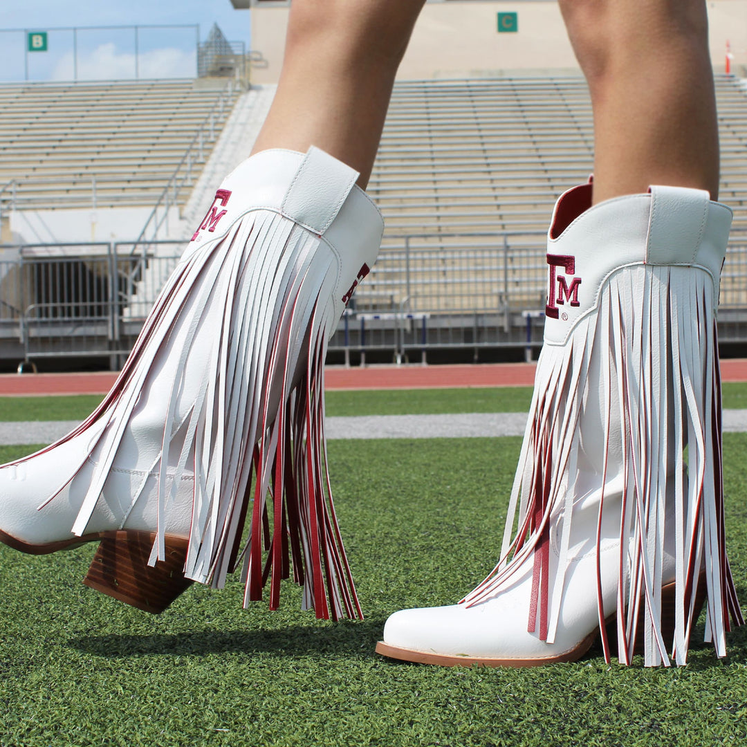 Texas A&M Vaccari Kacey Fringe Boots