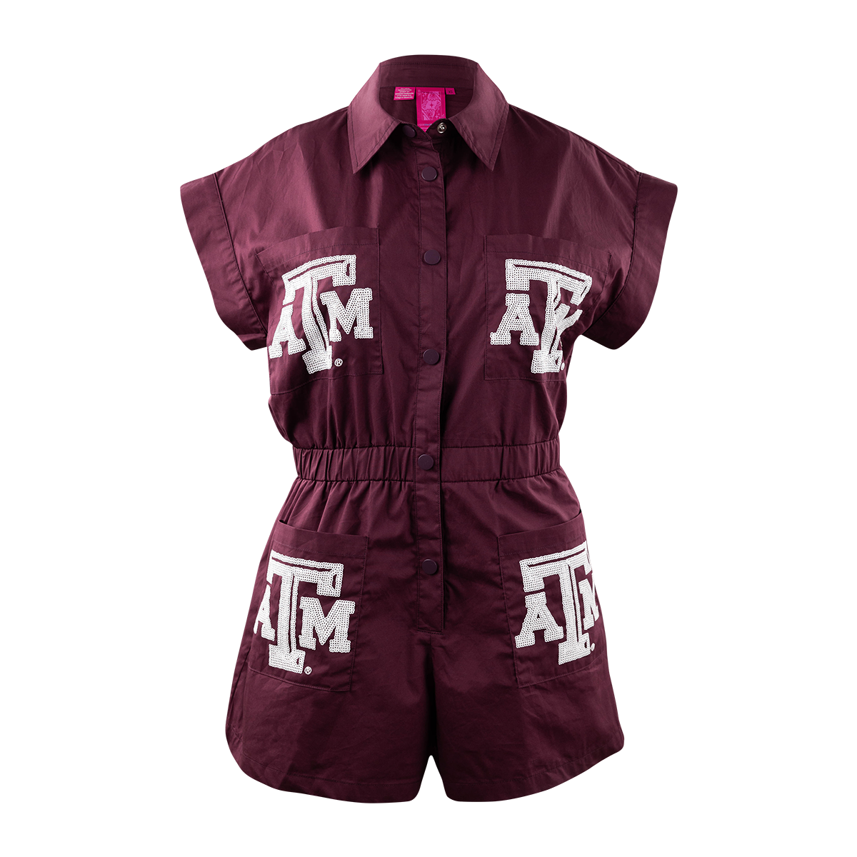 Maroon ATM Pocket Romper