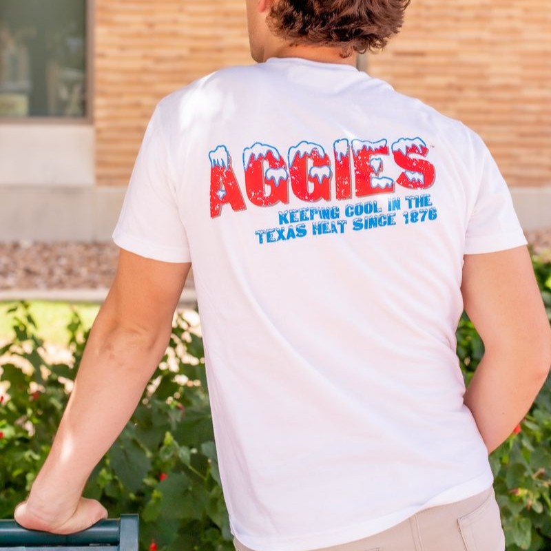 Aggie Comfort Colors Ice Machine T-Shirt - White