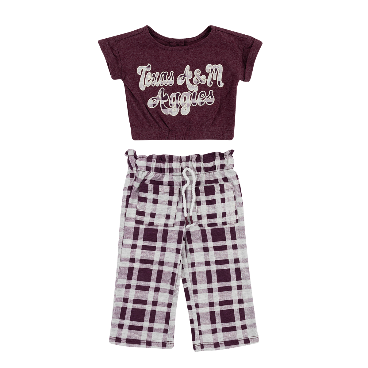 Maroon Texas A&M Aggies Top Plaid Pant Bottoms