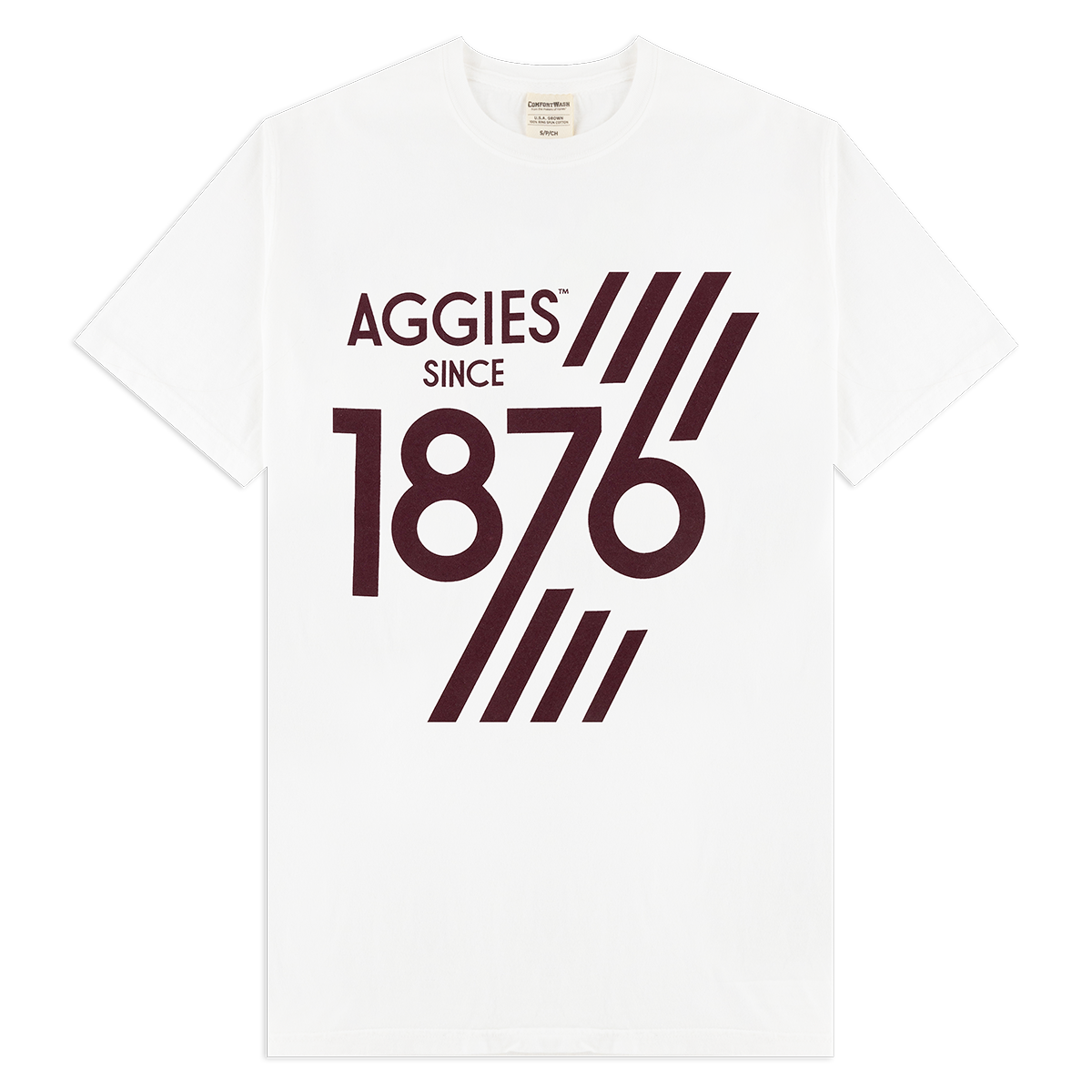 White Retro Aggies Tee