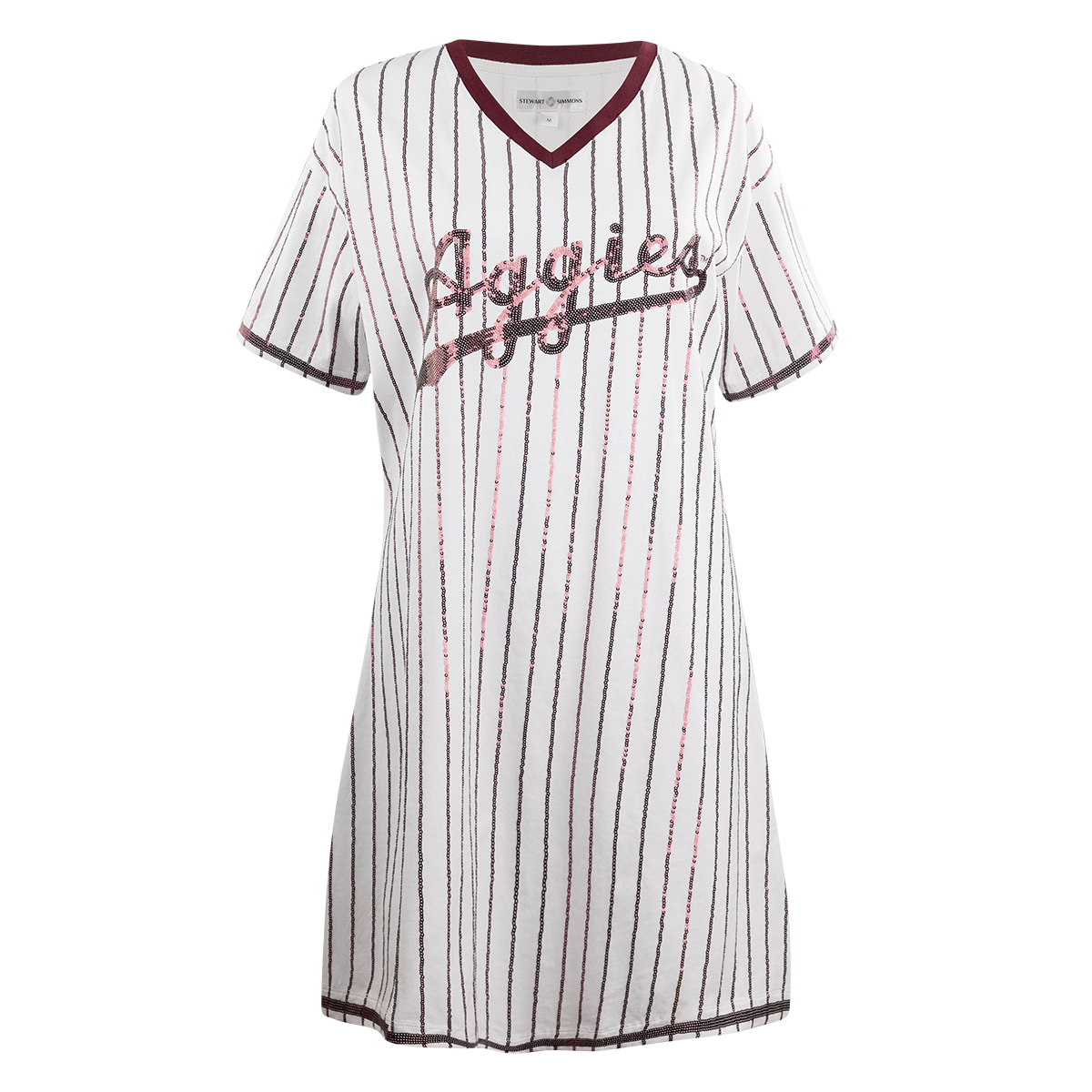 Aggies Stewart Simmons Shortstop Sequin T-Shirt Dress