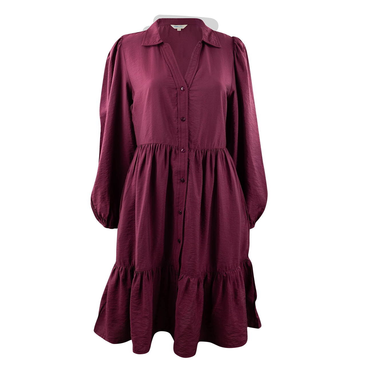 Maroon Tiered Dress