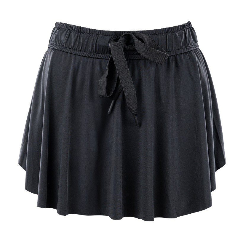 Black Athletic Skort with laces