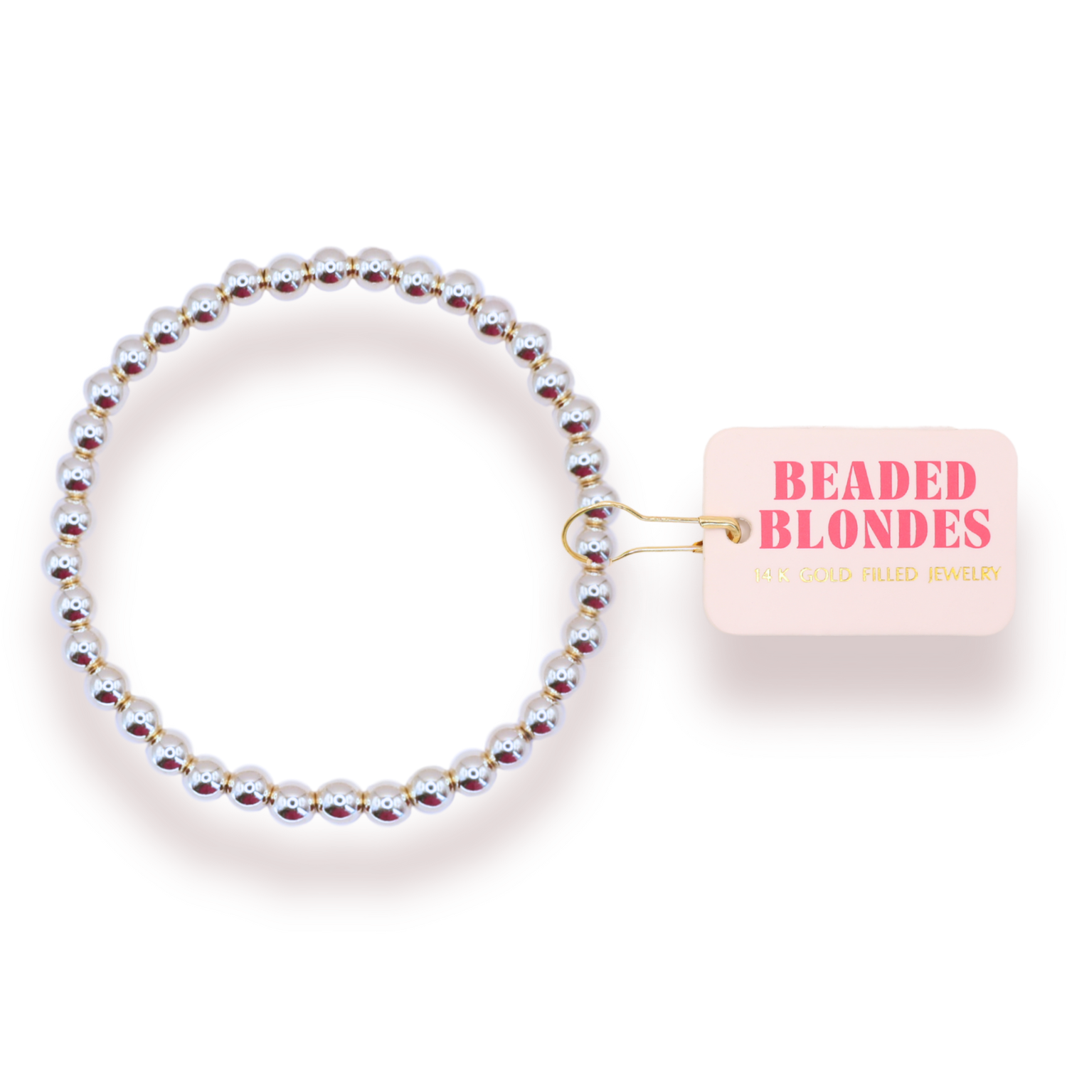 5 MM Silver Beaded Bracelet