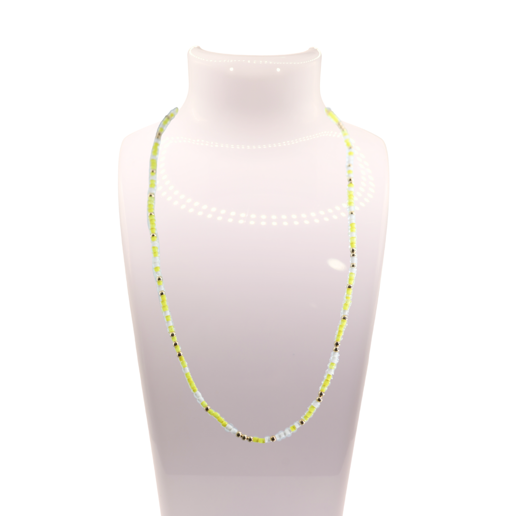Sprinkle Beaded Butter Me Up Necklace
