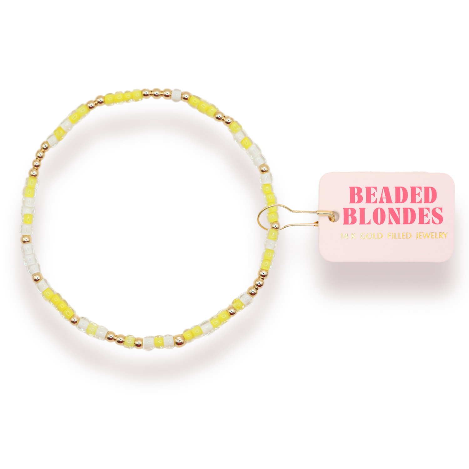 Gold and Yellow Beaded Sprinkle Bracelet