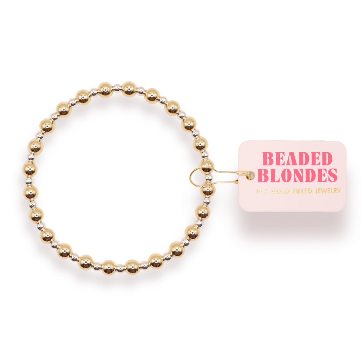 Gold and Silver Beaded Katy Bracelet