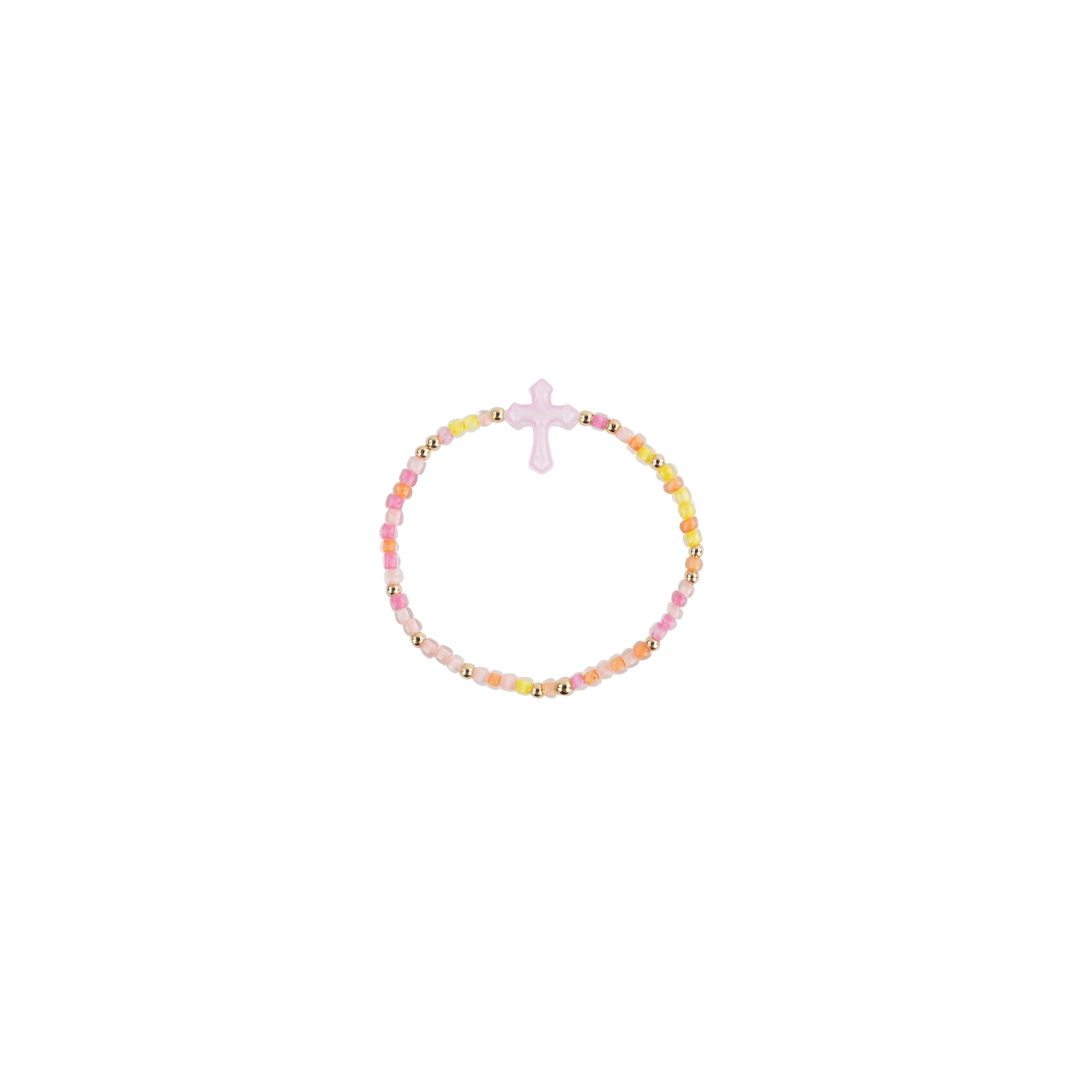 Sprinkle bracelet with cross charm