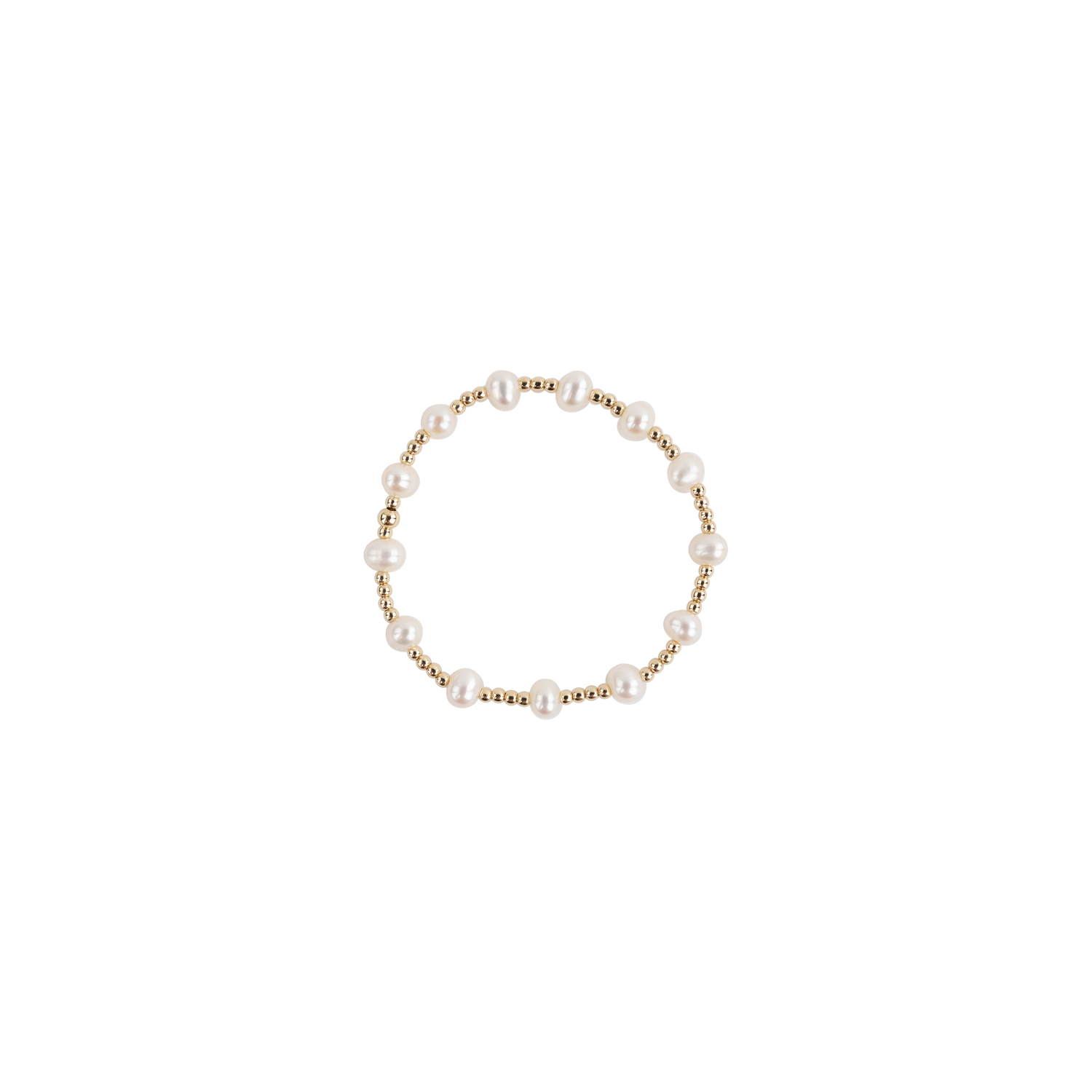 Gold and Pearl Bracelet