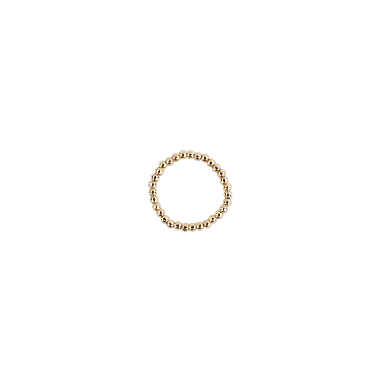 Gold Beaded Ring
