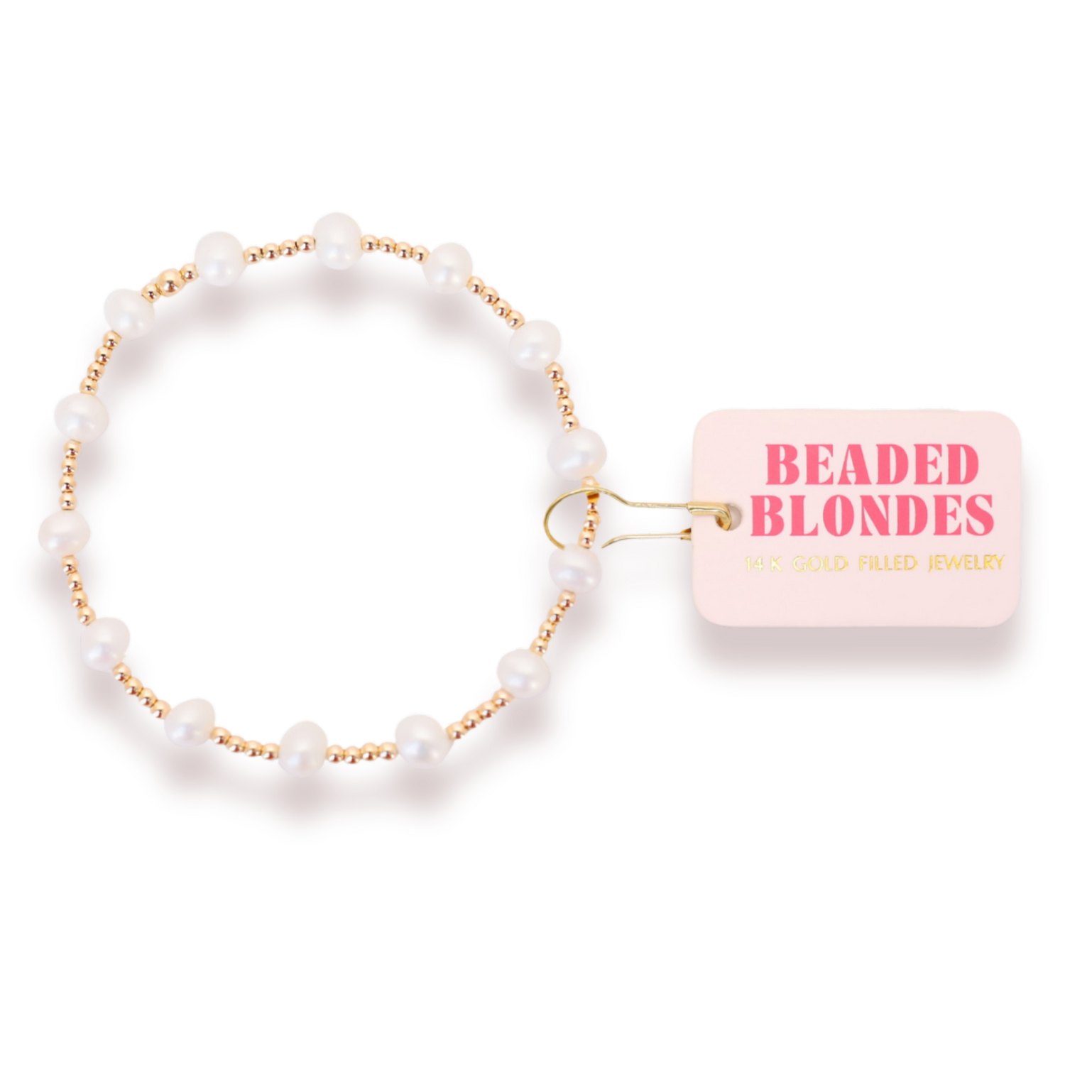 Gold and Pearl Beaded Lolo Bracelet