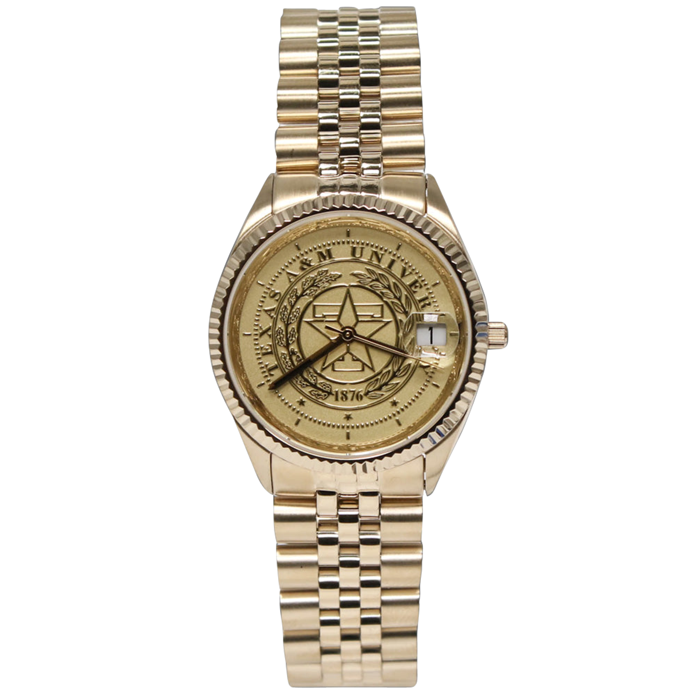 Belair Texas A&M Men's Gold Tone Watch