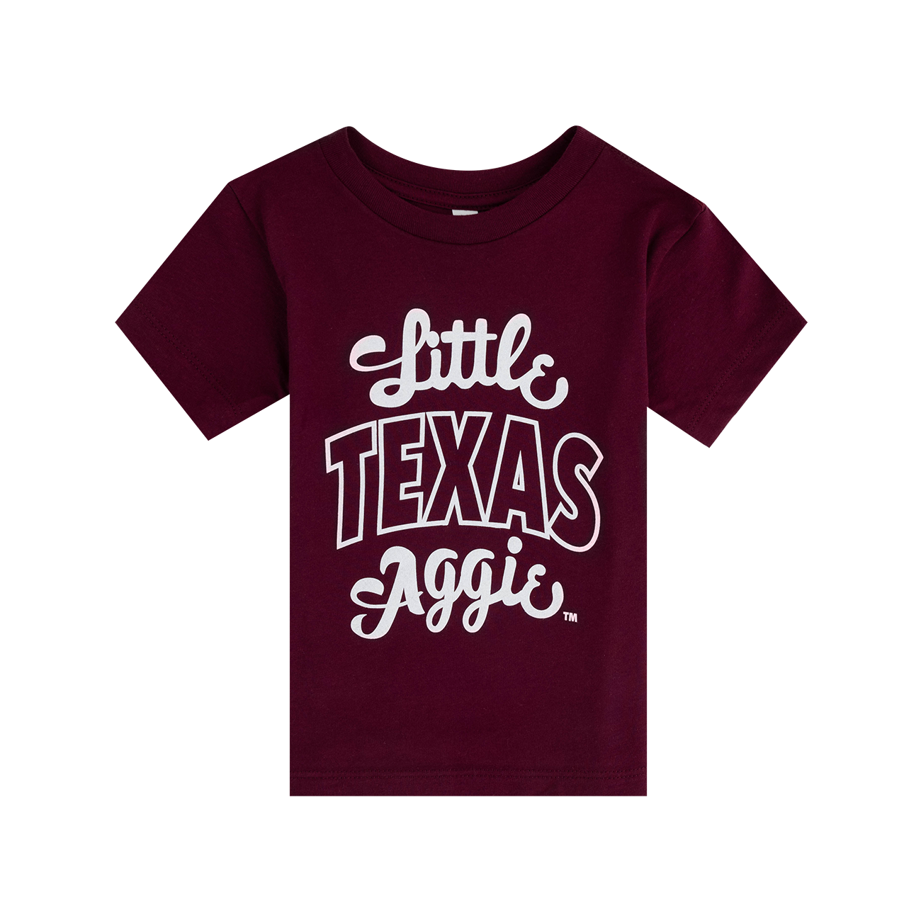 Maroon Toddler T-Shirt with White Text