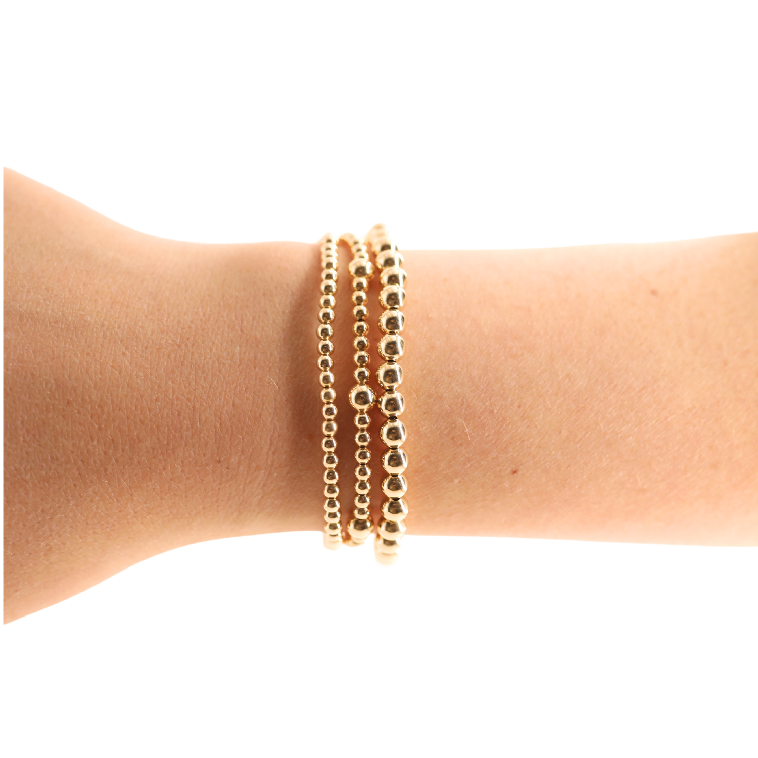Beaded Blondes 5 MM Gold Beaded Bracelet