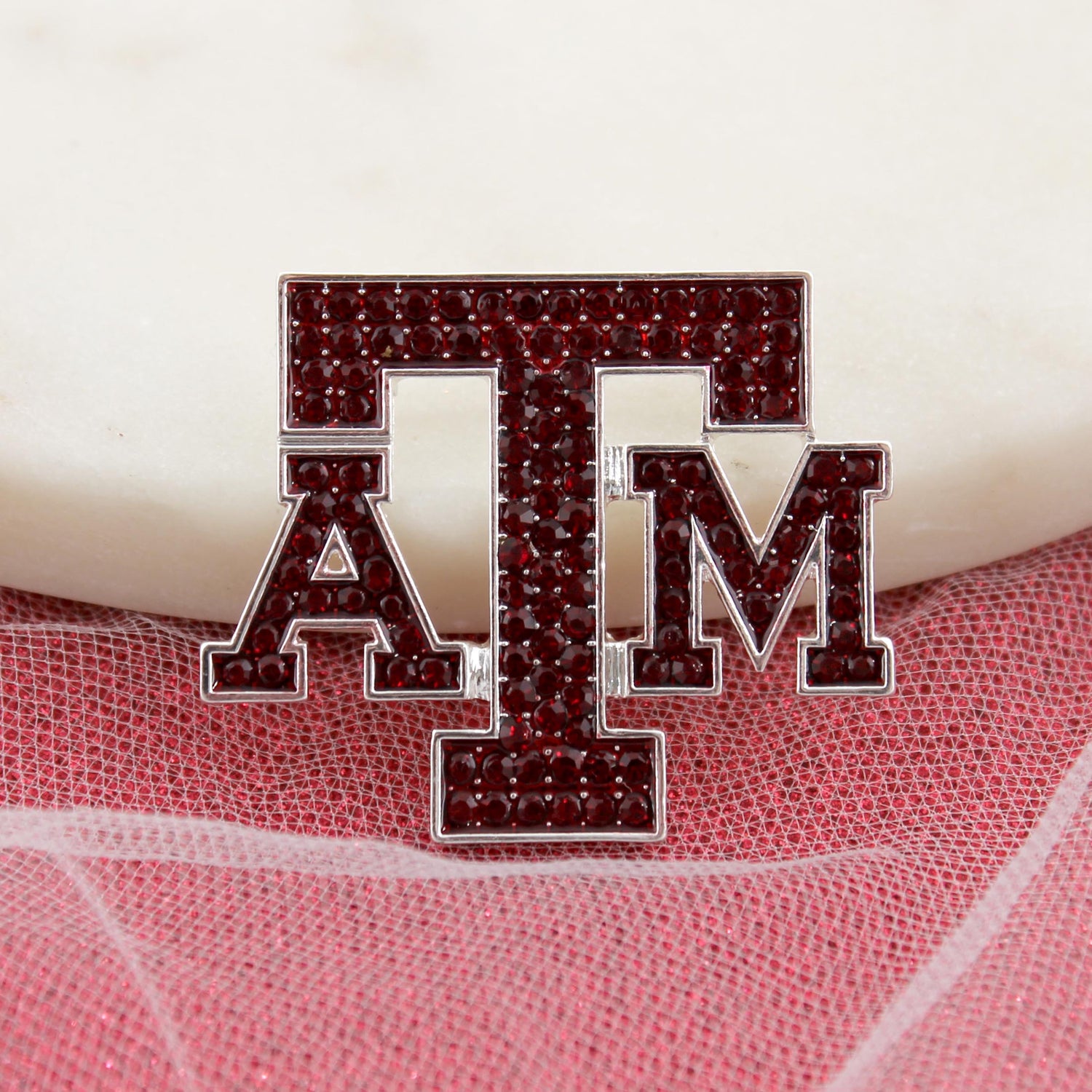 Texas A&M Seasons Jewelry Crystal Logo Pin