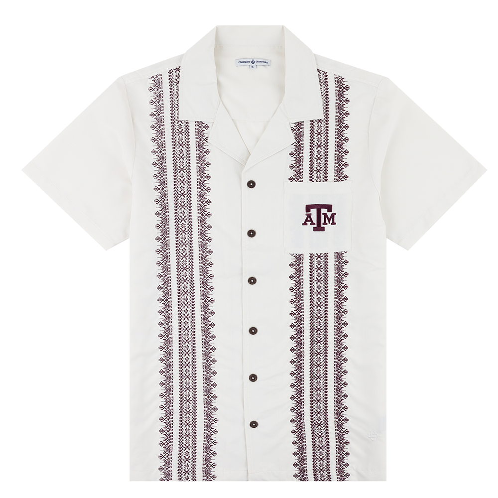 White Embroidered Button Down