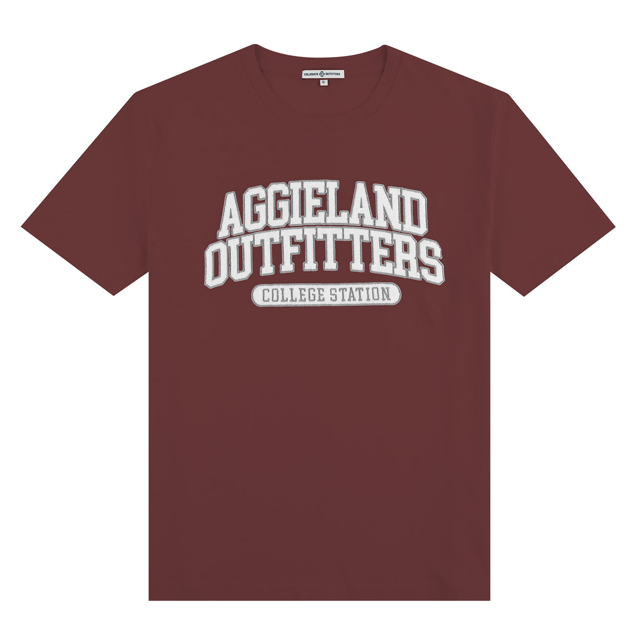 Maroon T-Shirt with Aggieland Outfitters Text