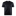 Black t-shirt with a large ATM logo embossed on the front