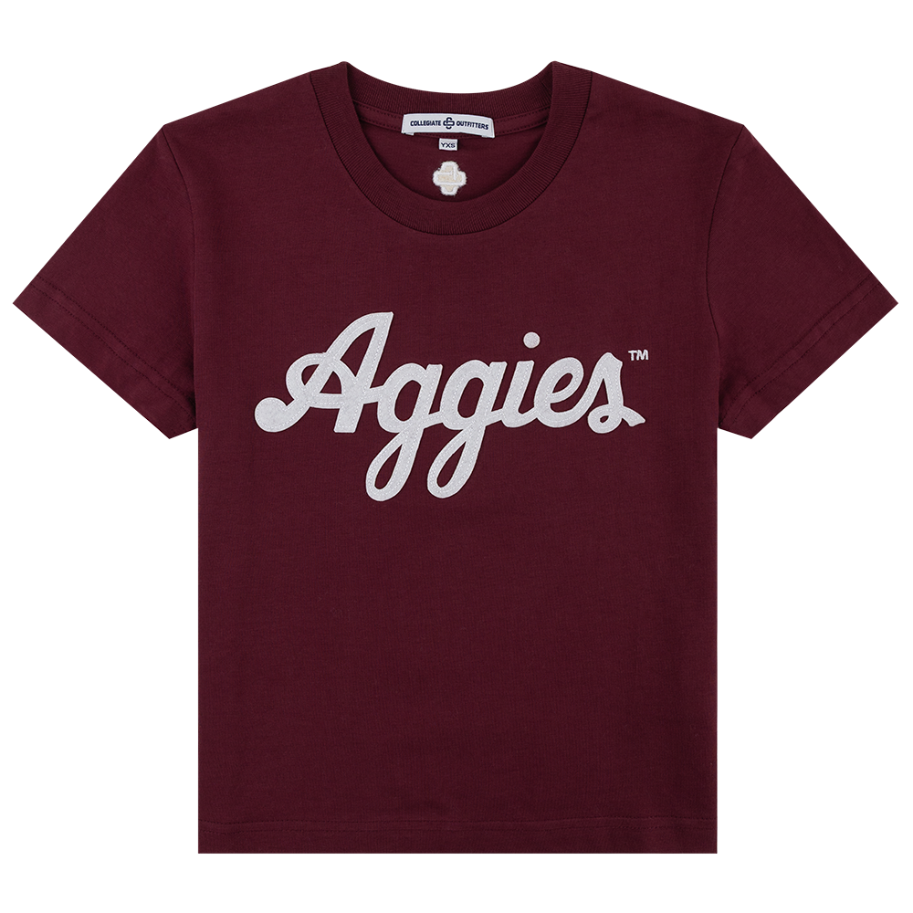 Maroon Script Aggies T-Shirt