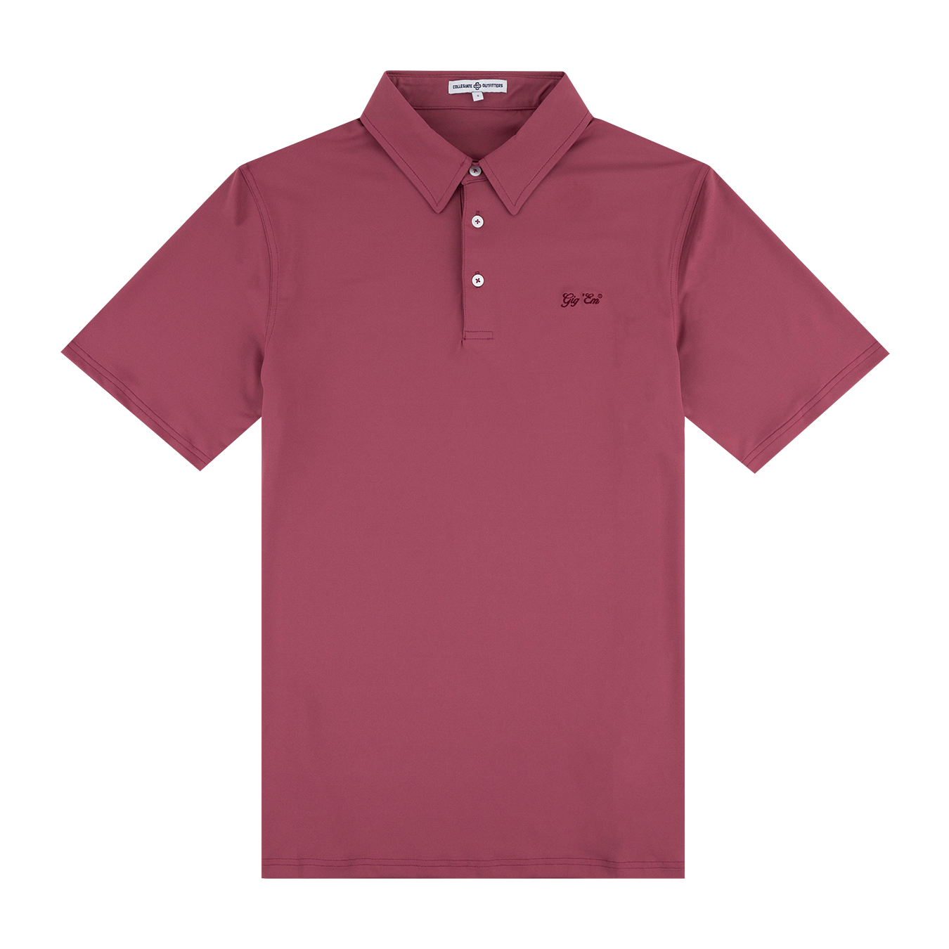 Maroon Gig 'Em Polo