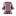 A women's short-sleeve blouse with a maroon and white gingham check pattern, featuring ruffled cuffs and a ruffled hem, shown against a plain white background.