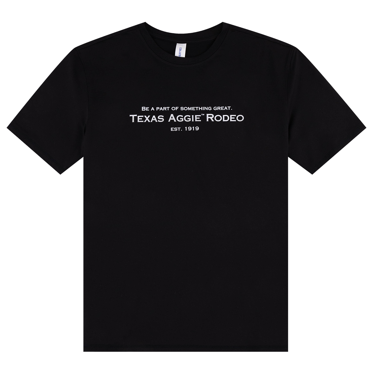 Black T-Shirt with Texas Aggie Rodeo Text