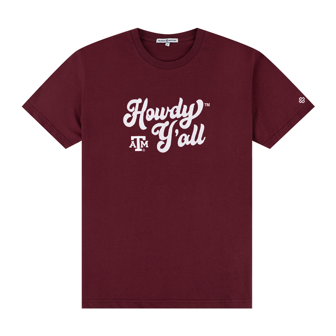Maroon Howdy Y'all Tee