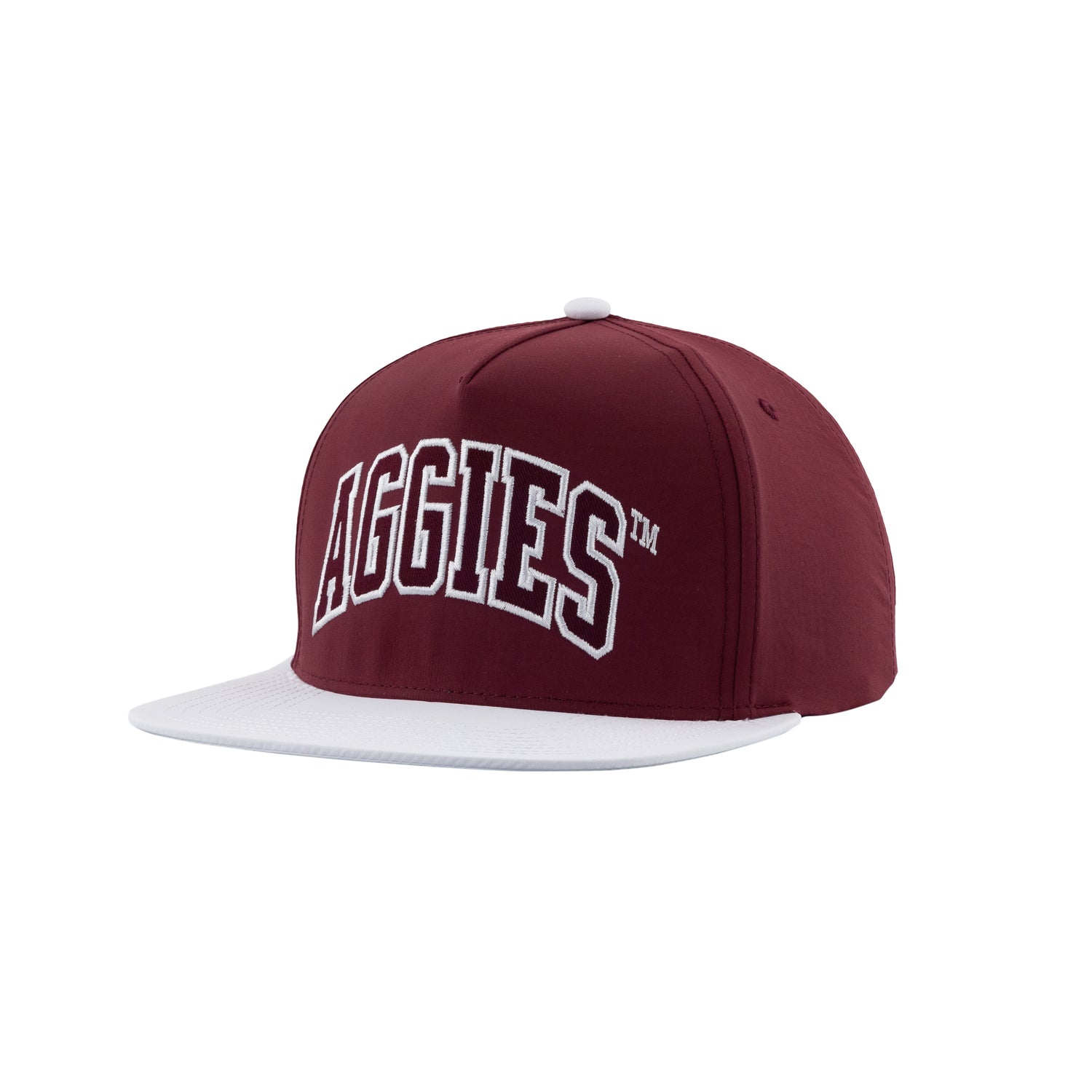 Maroon Varsity Letters Flat Bill