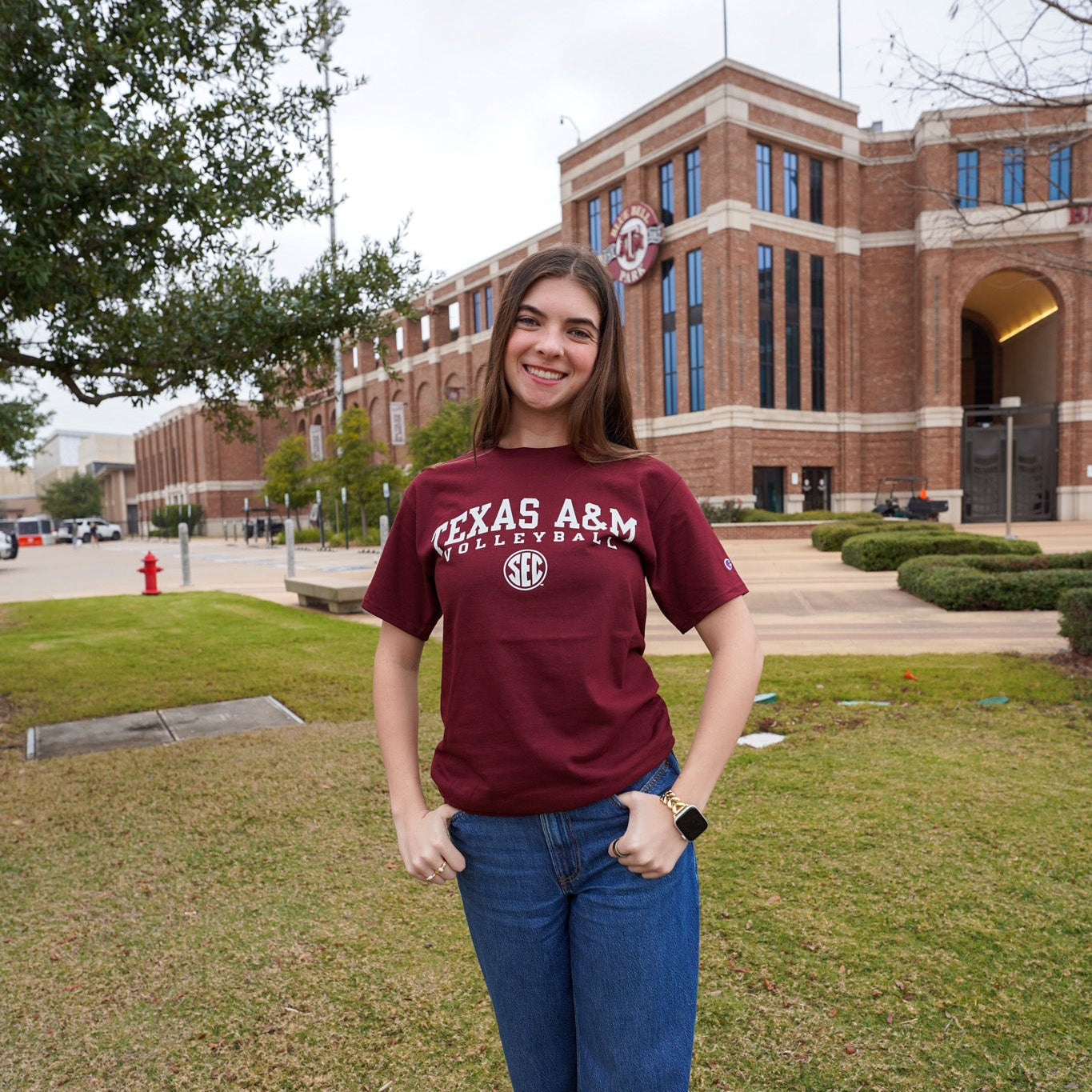 Texas A&M Champion Volleyball SEC T-Shirt