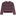 Knit sweater with maroon base decorated with white stripes and a half button up front.