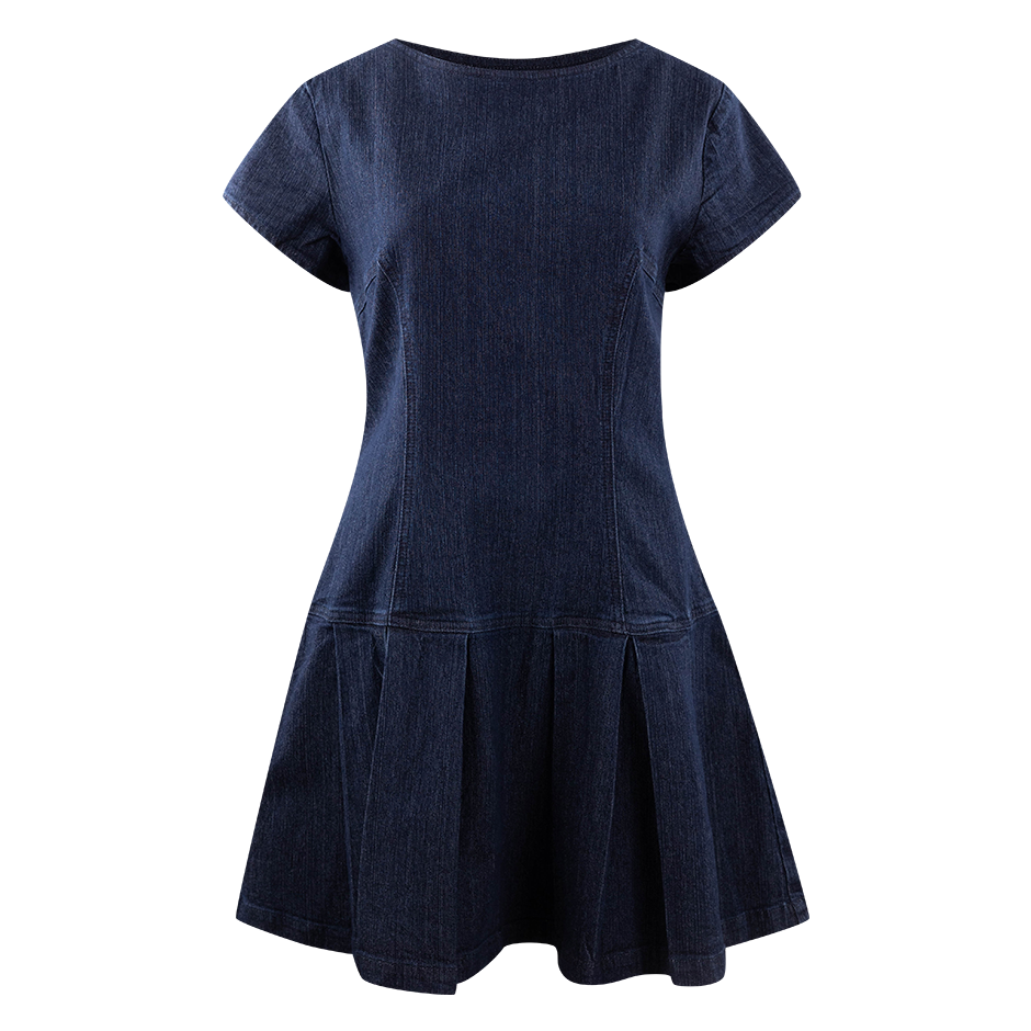 Denim Dress w/ Bow