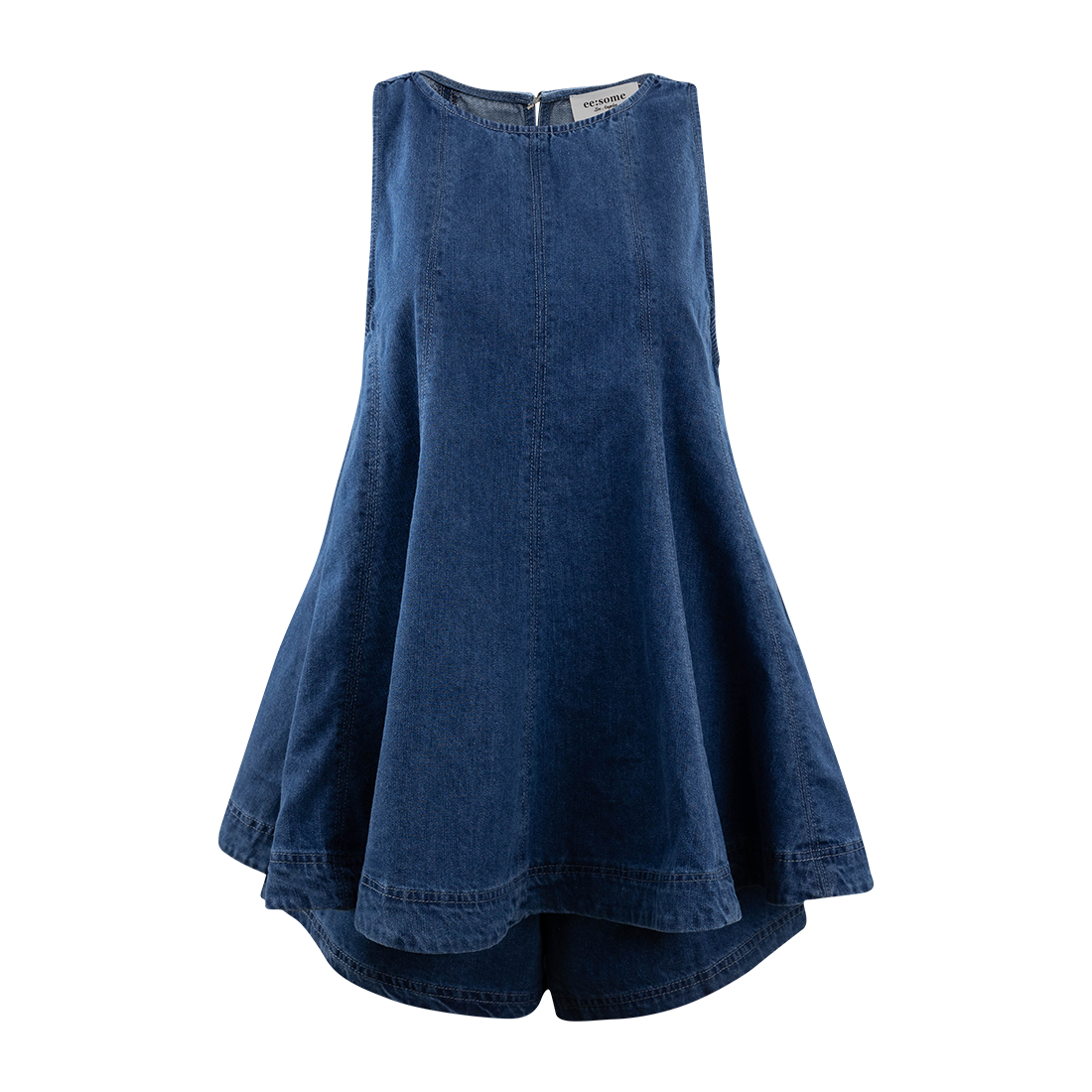 Dark Denim Top and Bottom Set