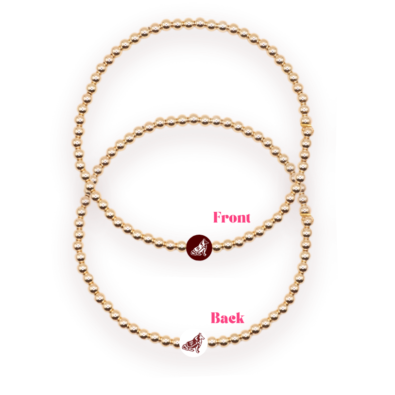 Beaded Blondes Reveille Logo Bracelet