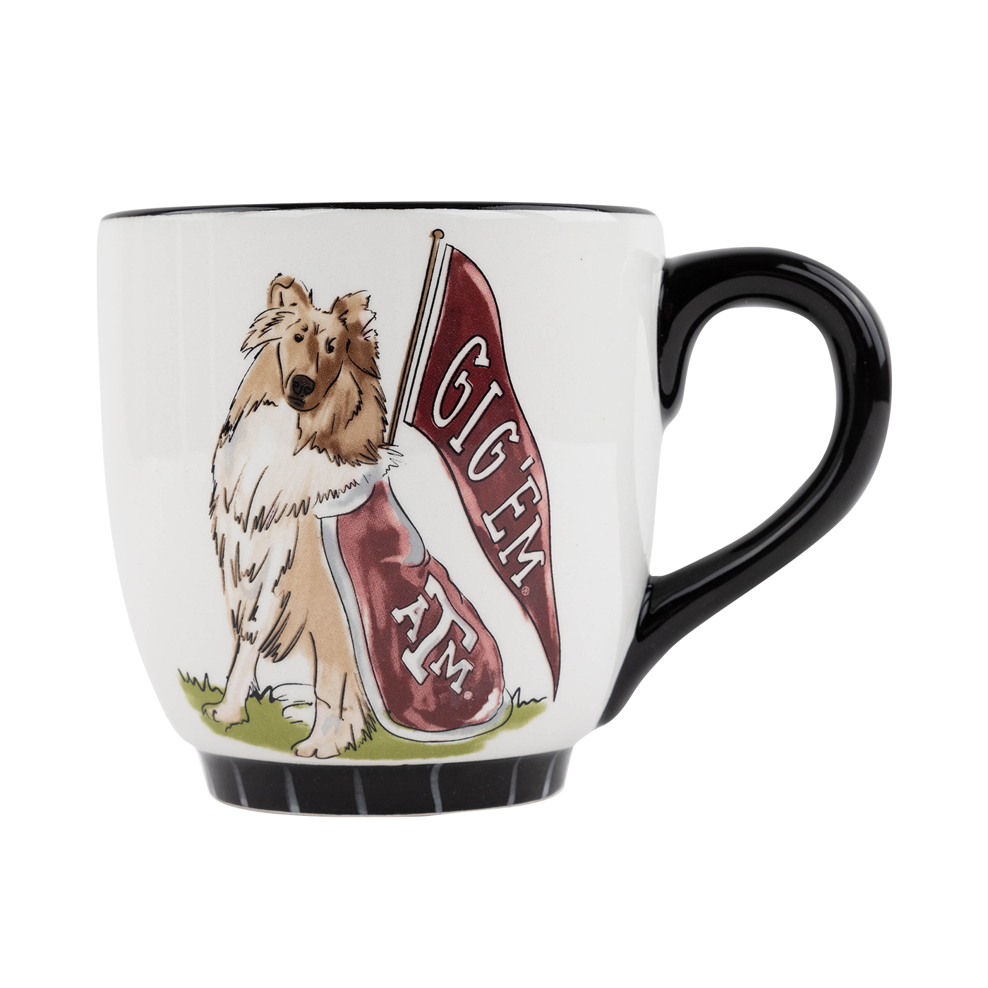 White Mug with Reveille Design