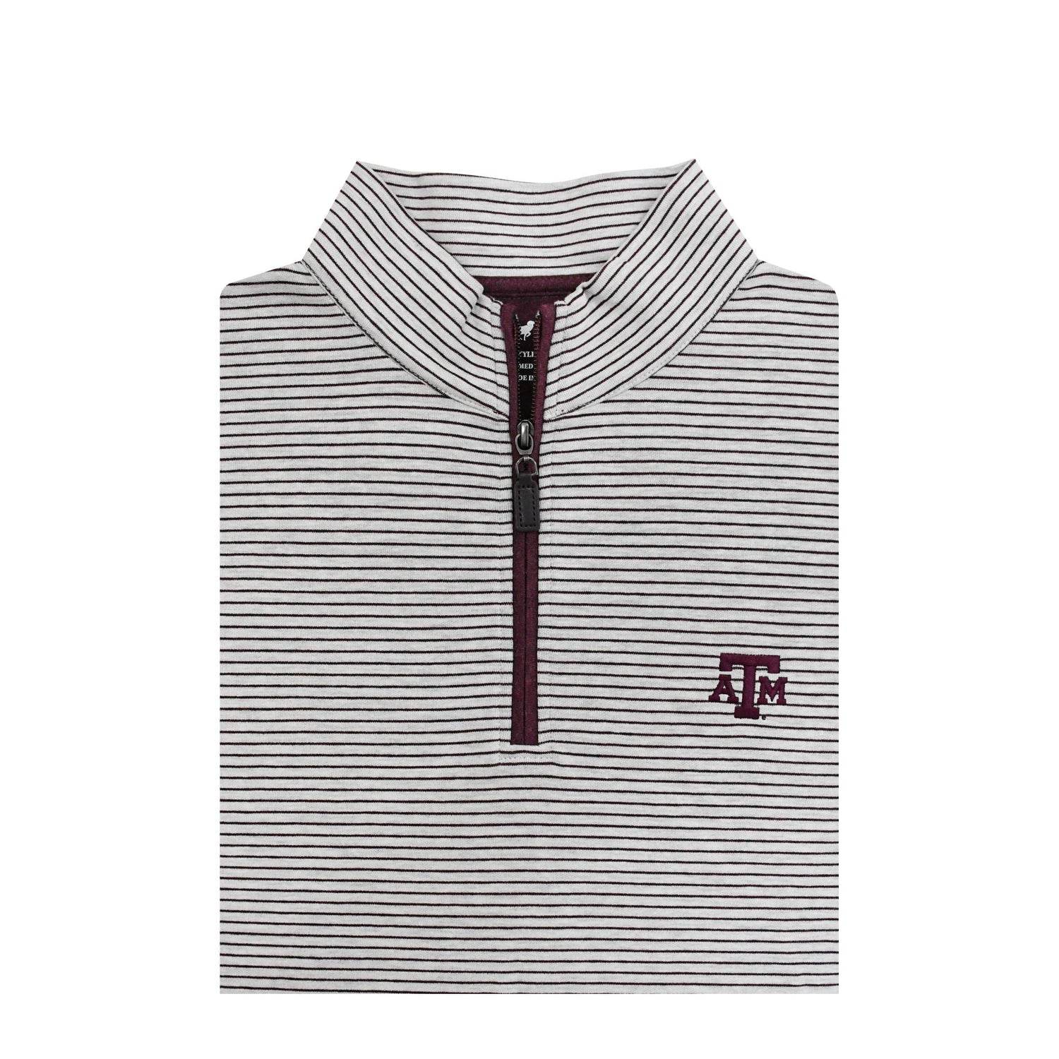 Texas A&M 2025 College Football Playoff Striped Quarter Zip