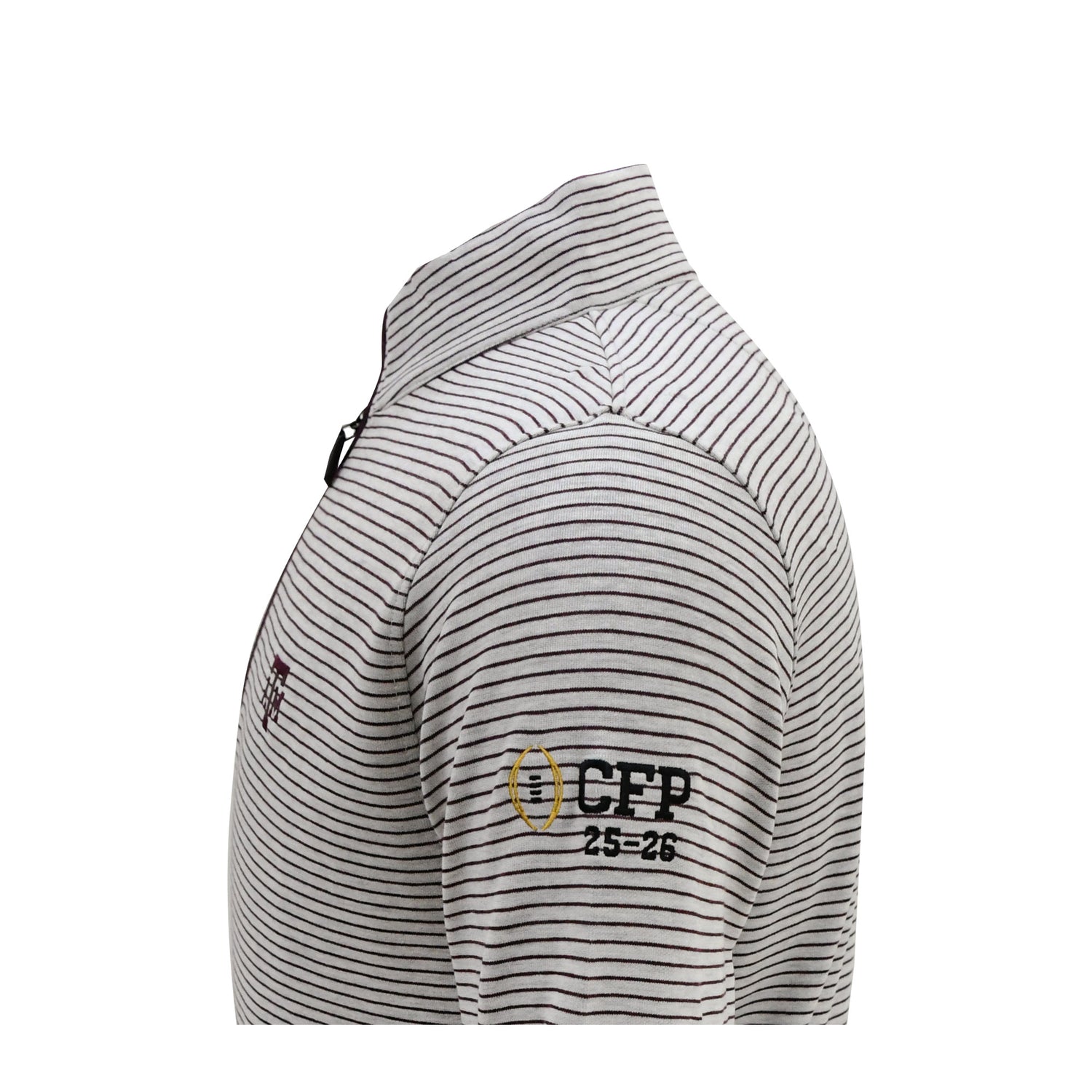 Texas A&M 2025 College Football Playoff Striped Quarter Zip